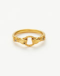 Harris Reed In Good Hands Stacking Ring | 18ct Gold Plated/Cubic Zirconia & Black Onyx Rings Missoma