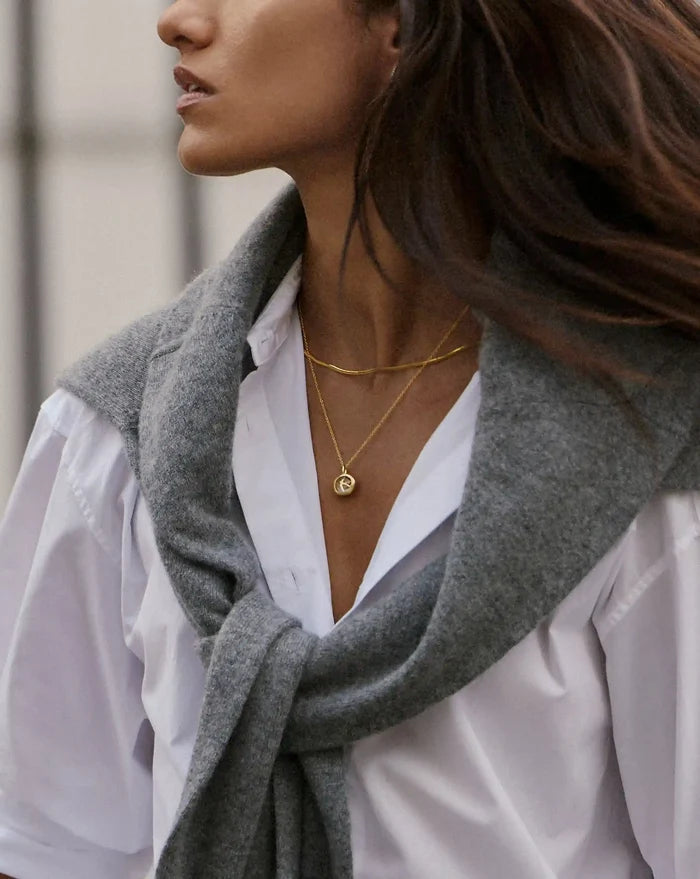 Harris Reed Taking Flight Mini Pendant Necklace | 18ct Gold Plated/Crystal Quartz, Cubic Zirconia Necklaces Missoma