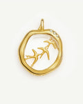 Harris Reed Taking Flight Pendant | 18ct Gold Plated/Crystal Quartz,Cubic Zirconia Charms & Pendants Missoma