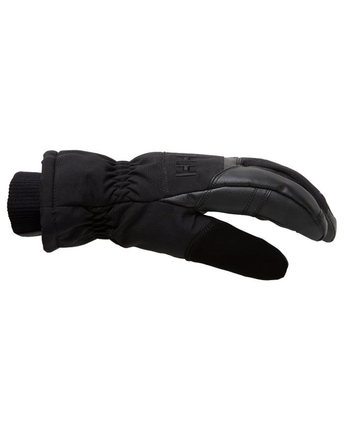 Black Coloured Helly Hansen All Mountain Gloves on white background #colour_black