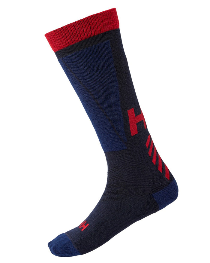 Navy Coloured Helly Hansen Alpine Technical Socks on white background #colour_navy