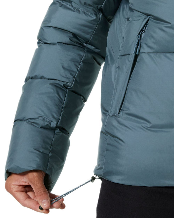 Washed Navy Coloured Helly Hansen Mens Active Winter Parka on white background #colour_washed-navy