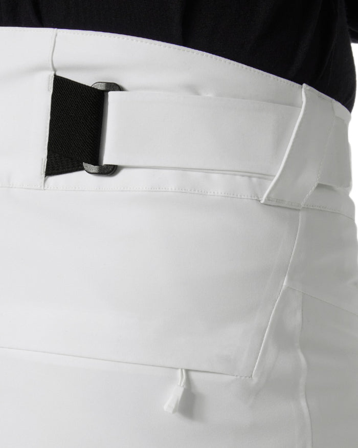 White Coloured Helly Hansen Mens Alpha Lifaloft Insulated Ski Pants on white background #colour_white