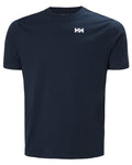 Navy coloured Helly Hansen Mens Core Graphic T-Shirt 2.0 on white background #colour_navy