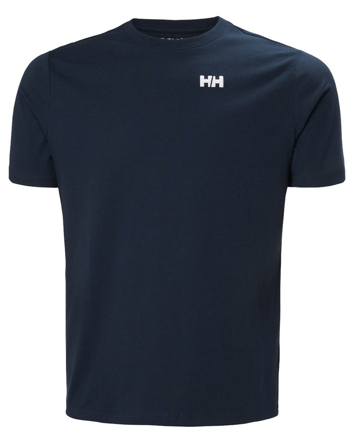 Navy coloured Helly Hansen Mens Core Graphic T-Shirt 2.0 on white background #colour_navy