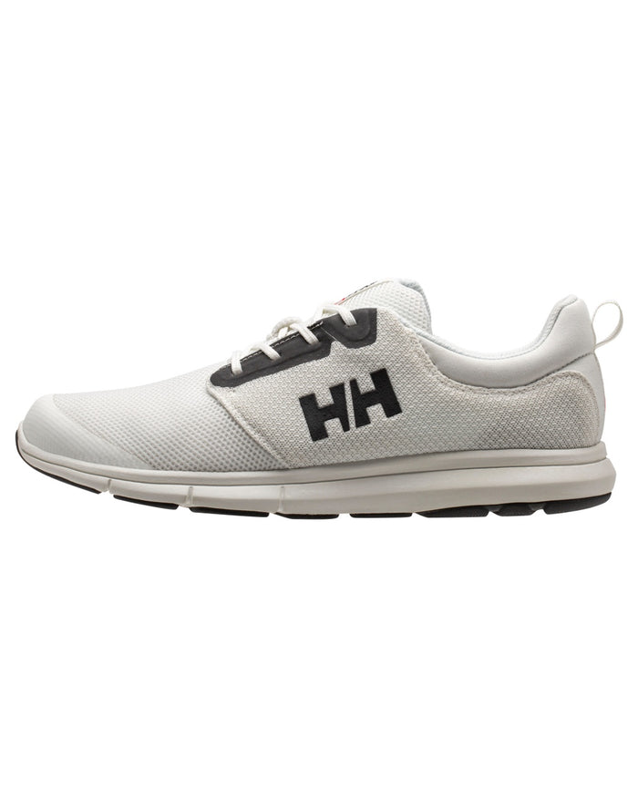Off White Black Coloured Helly Hansen Mens Feathering Shoes on white background #colour_off-white-black