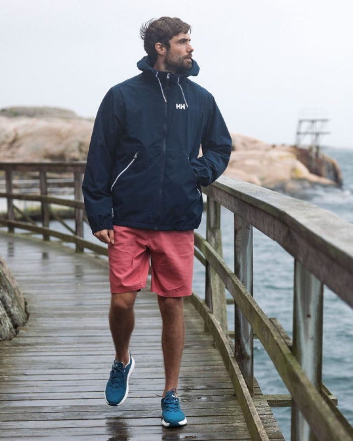 Washed Navy Coloured Helly Hansen Mens HP Ahiga EVO 5 Marine Lifestyle Shoes on outdoor background #colour_washed-navy