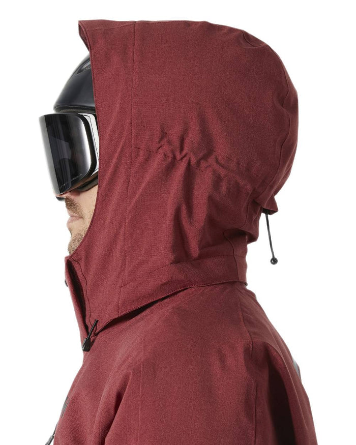 Mars Red Coloured Helly Hansen Mens Juniper 3.0 Jacket on white background #colour_mars-red