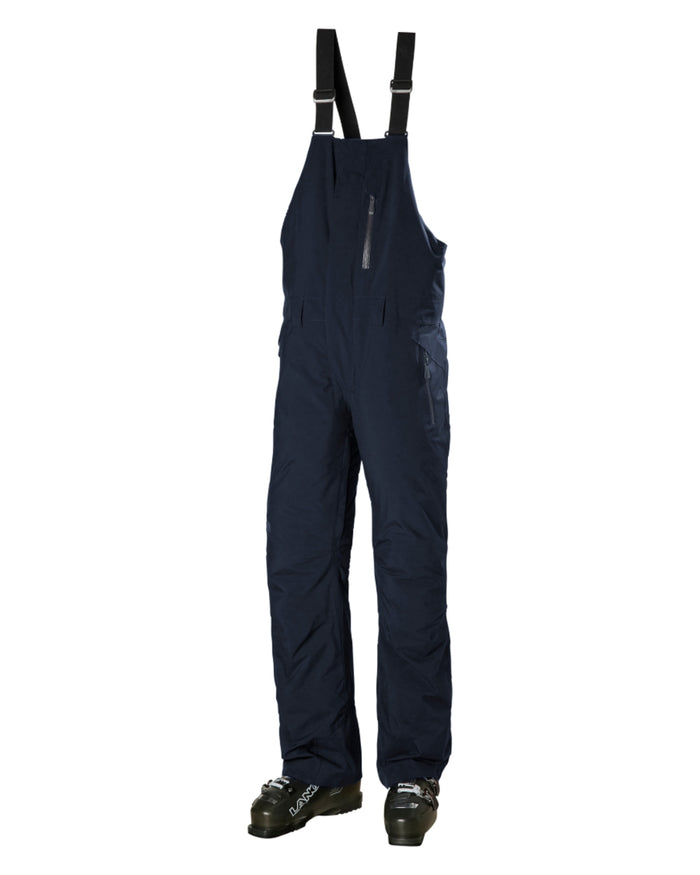 Navy Coloured Helly Hansen Mens Legendary Insulated Bib Pants on white background #colour_navy