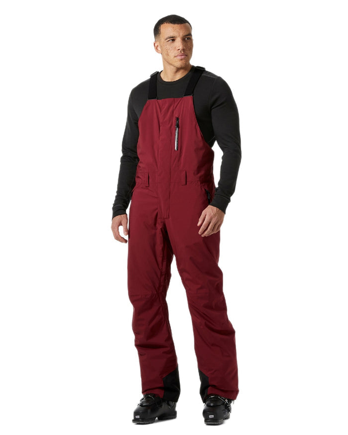 Mars Red Coloured Helly Hansen Mens Legendary Insulated Bib Pants on white background #colour_mars-red