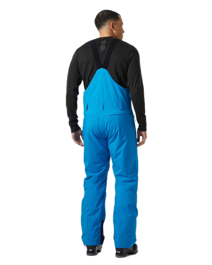 Neptune Blue Coloured Helly Hansen Mens Legendary Insulated Bib Pants on white background #colour_neptune-blue
