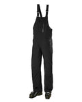 Black Coloured Helly Hansen Mens Legendary Insulated Bib Pants on white background #colour_black