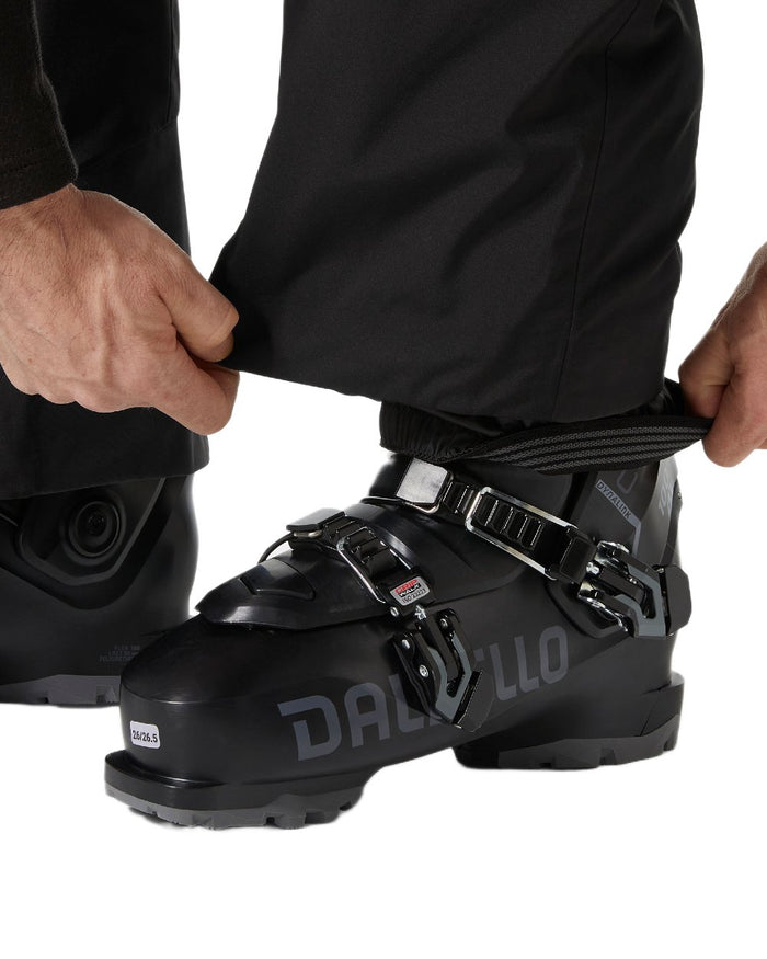 Black Coloured Helly Hansen Mens Legendary Insulated Bib Pants on white background #colour_black
