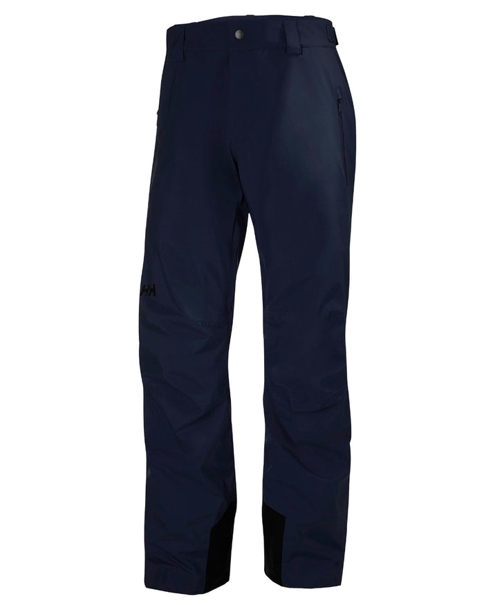 Navy Coloured Helly Hansen Mens Legendary Insulated Ski Pants on white background #colour_navy
