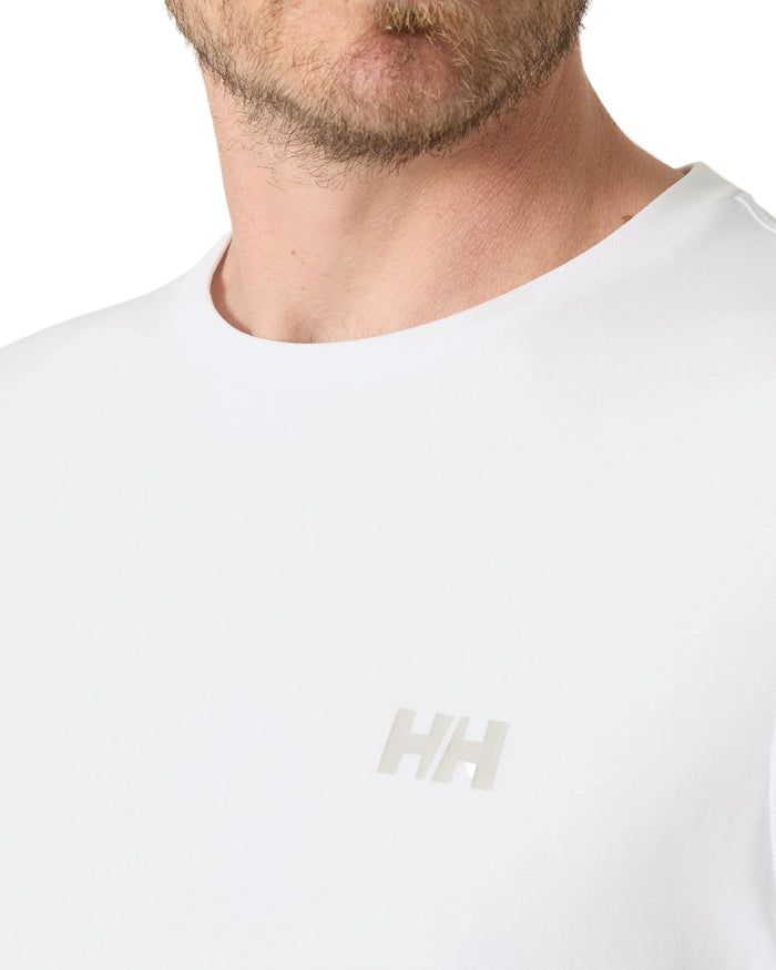 White coloured Helly Hansen Mens Lifa Active Solen Base Layer on white background #colour_white