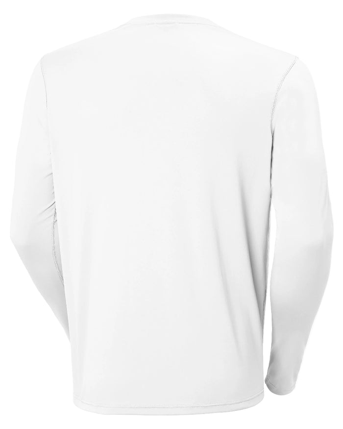 White coloured Helly Hansen Mens Lifa Active Solen Base Layer on white background #colour_white