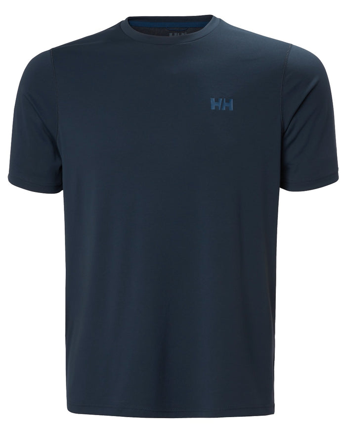 Navy coloured Helly Hansen Mens Lifa Active Solen T-Shirt on white background #colour_navy
