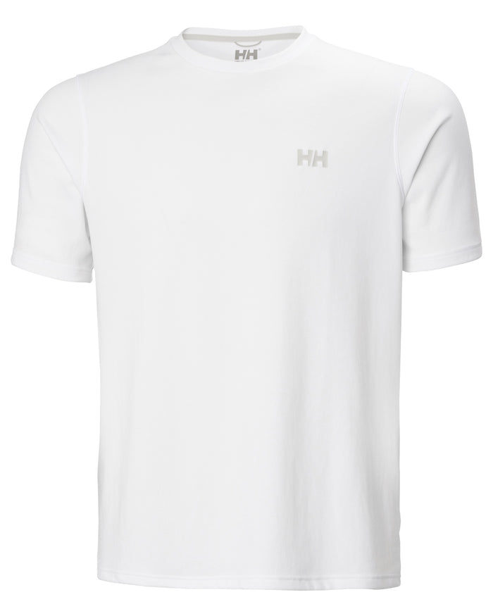 White coloured Helly Hansen Mens Lifa Active Solen T-Shirt on white background #colour_white