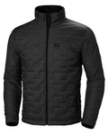 Black Matte Coloured Helly Hansen Mens Lifaloft Insulator Jacket on white background #colour_black-matte