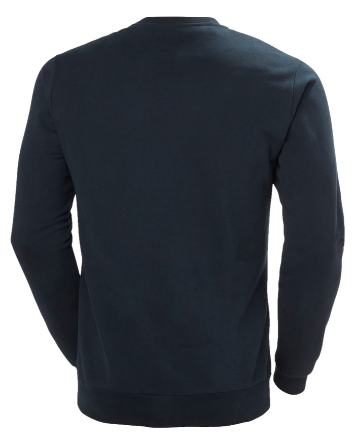 Navy coloured Helly Hansen Logo Crew Sweatshirt 2.0 on white background #colour_navy