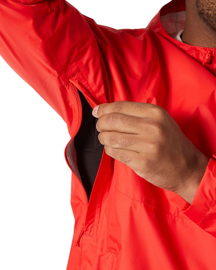 Alert Red coloured Helly Hansen Mens Loke Jacket 2.0 on white background #colour_alert-red