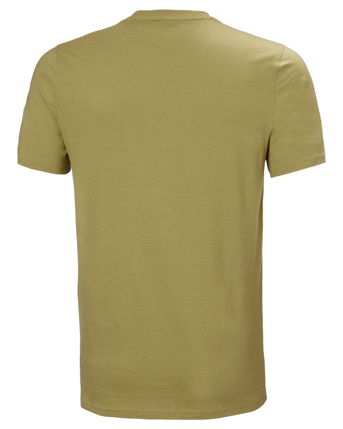 Sage coloured Helly Hansen Mens Nord Graphic T-Shirt on white background #colour_sage