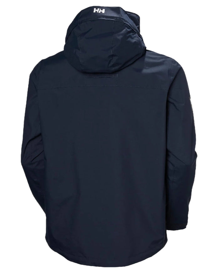 Navy coloured Helly Hansen Mens Quayside Jacket on white background #colour_navy