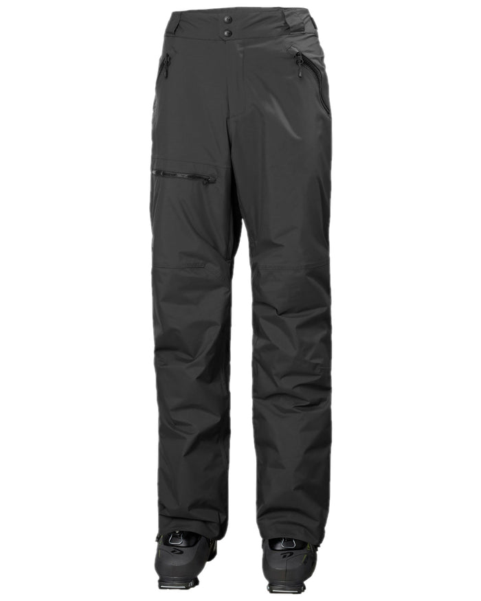 Black Coloured Helly Hansen Mens Sogn Cargo Pants on white background #colour_black