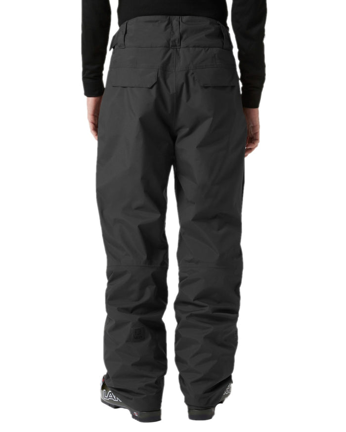 Black Coloured Helly Hansen Mens Sogn Cargo Pants on white background #colour_black