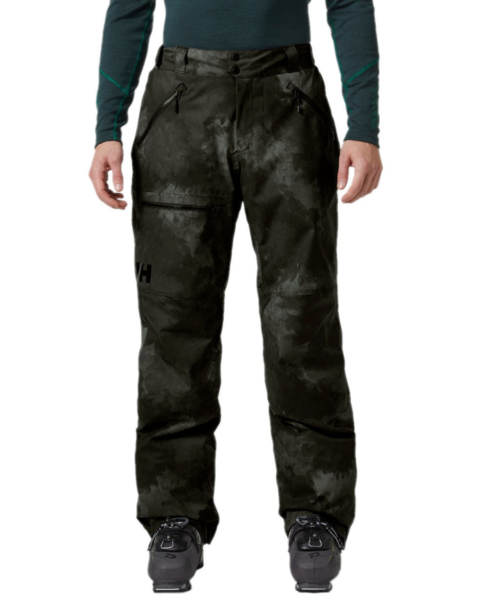 Black Marble Coloured Helly Hansen Mens Sogn Cargo Pants on white background #colour_black-marble