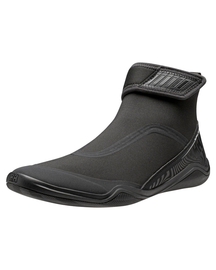 Black Coloured Helly Hansen Mens Supalight Moc-Mid Watersport Shoes on white background #colour_black
