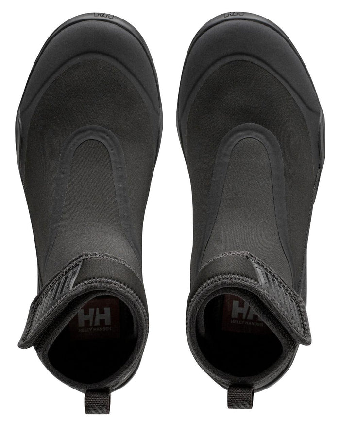 Black Coloured Helly Hansen Mens Supalight Moc-Mid Watersport Shoes on white background #colour_black
