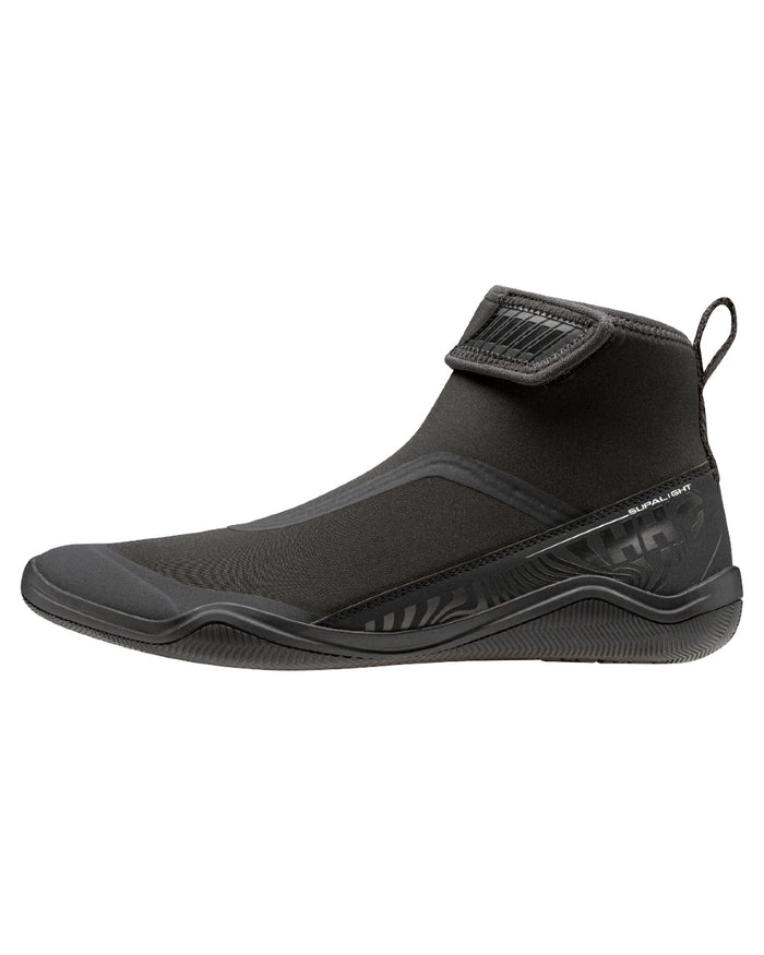 Black Coloured Helly Hansen Mens Supalight Moc-Mid Watersport Shoes on white background #colour_black