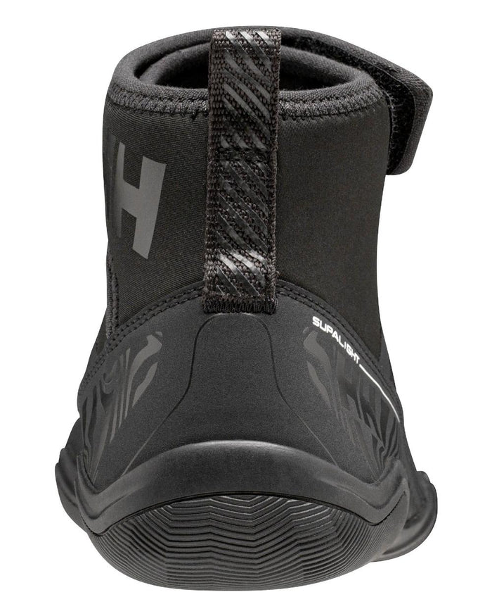 Black Coloured Helly Hansen Mens Supalight Moc-Mid Watersport Shoes on white background #colour_black