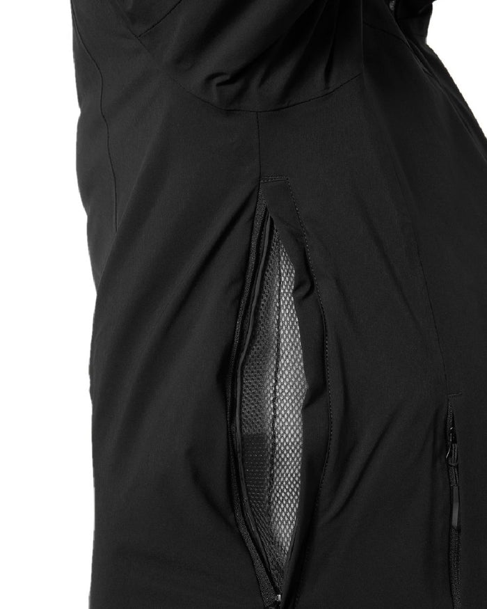 Black Coloured Helly Hansen Mens Swift Team Insulated Ski Jacket on white background #colour_black