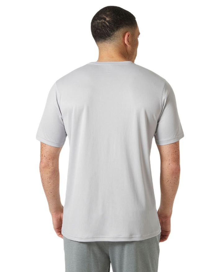 Grey Fog coloured Helly Hansen Mens Tech Graphic T-Shirt 2.0 on white background #colour_grey-fog