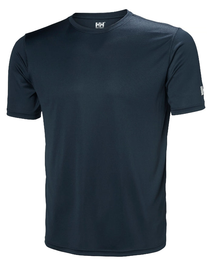 Navy coloured Helly Hansen Mens Tech T-Shirt 2.0 on white background #colour_navy