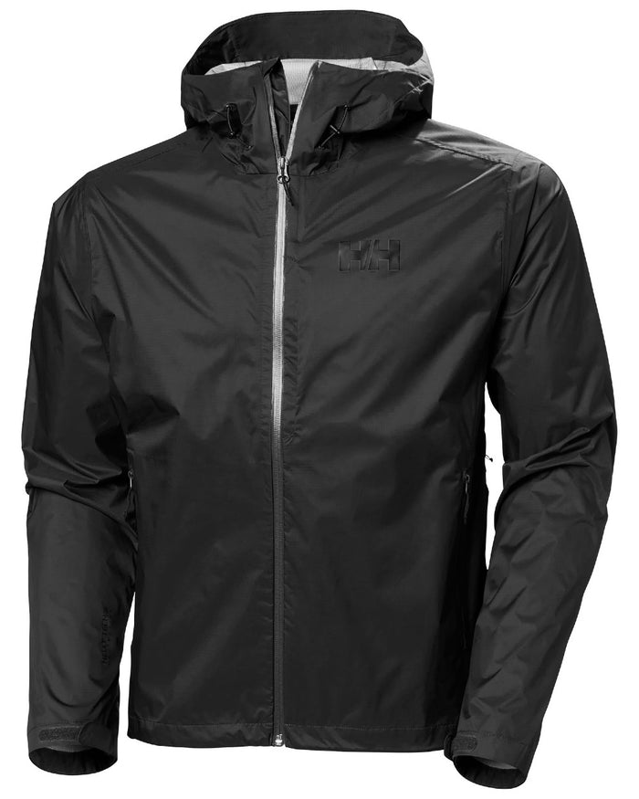 Black coloured Helly Hansen Mens Loke Terra Jacket on white background #colour_black