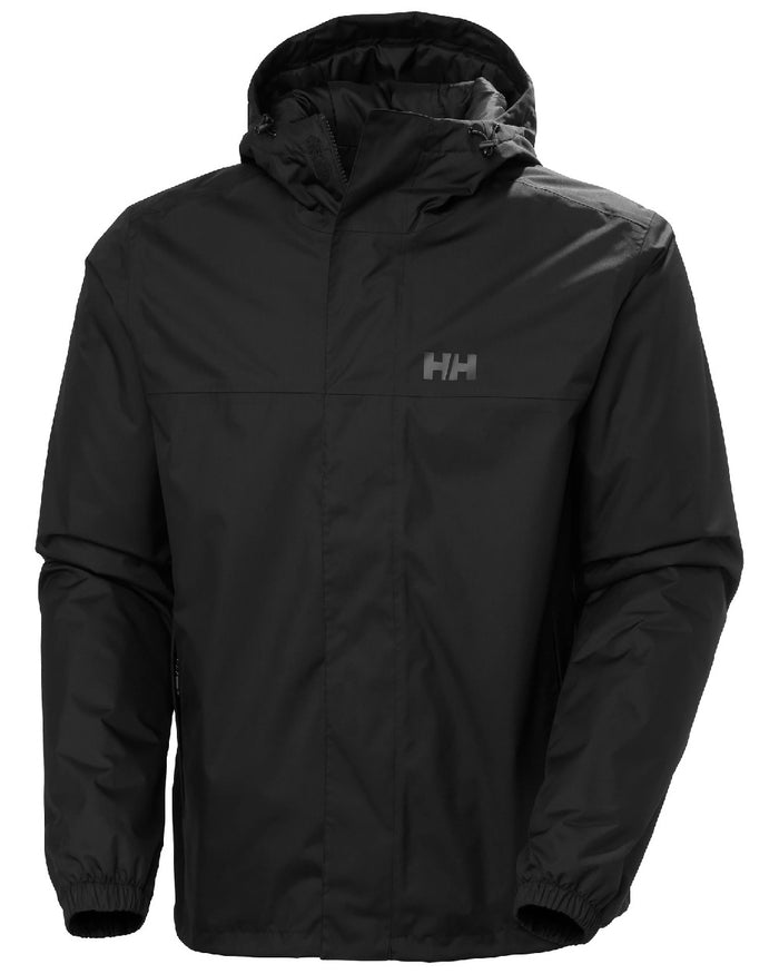 Black Coloured Helly Hansen Mens Vancouver Fleece Lined Jacket on white background #colour_black