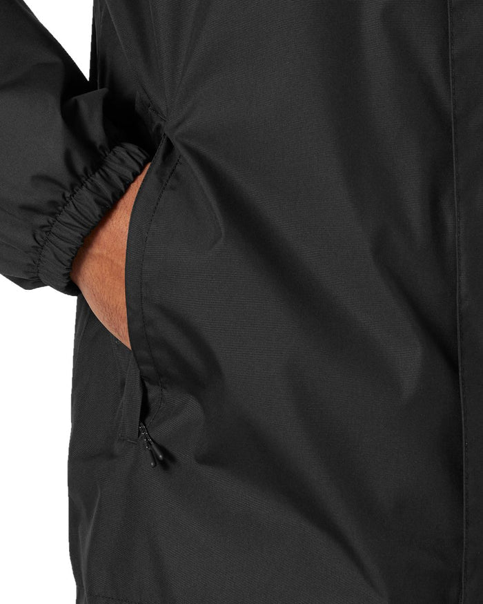 Black Coloured Helly Hansen Mens Vancouver Fleece Lined Jacket on white background #colour_black