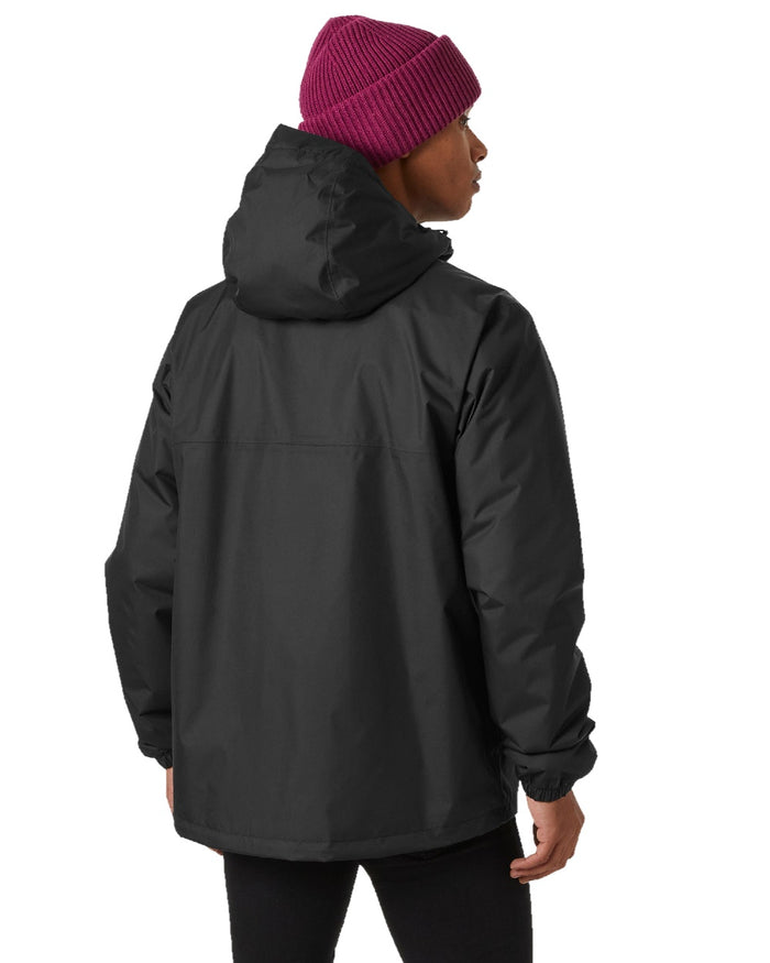 Black Coloured Helly Hansen Mens Vancouver Fleece Lined Jacket on white background #colour_black