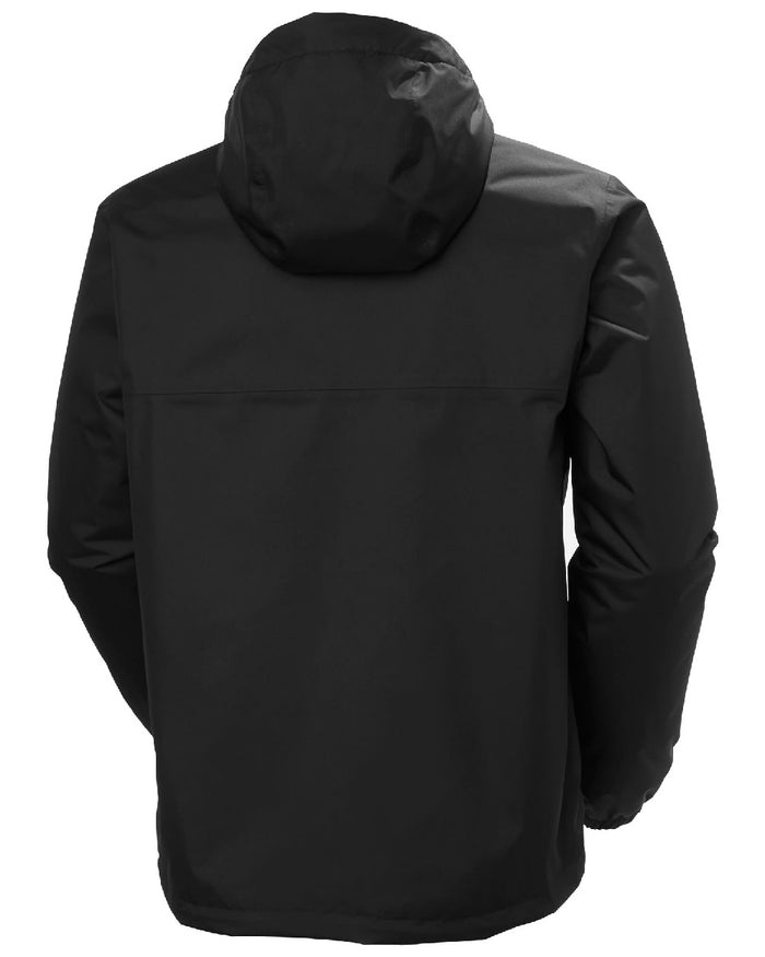 Black Coloured Helly Hansen Mens Vancouver Fleece Lined Jacket on white background #colour_black