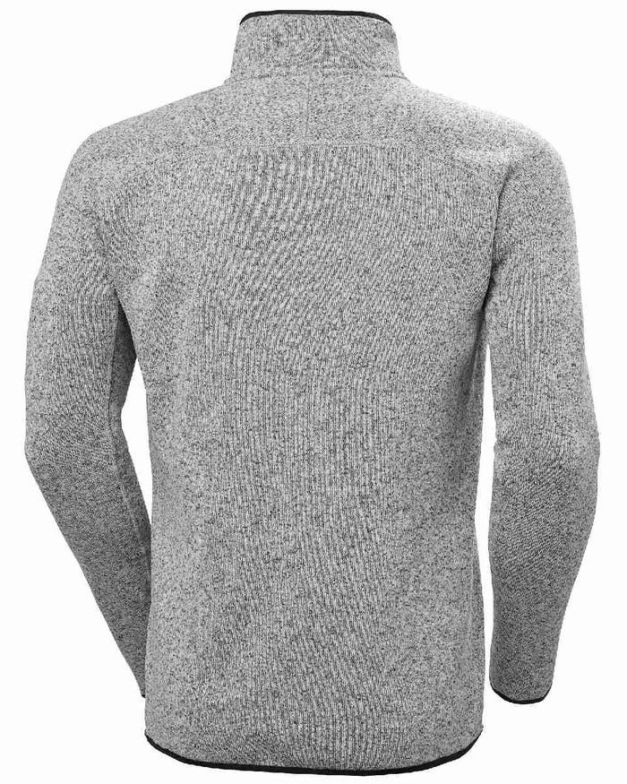 Grey Fog Coloured Helly Hansen Mens Varde Half Zip 2.0 on white background #colour_grey-fog