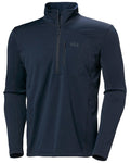 Navy Coloured Helly Hansen Mens Versalite Half Zip Fleece on white background #colour_navy