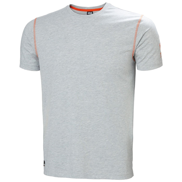 Helly Hansen Oxford T Shirt in Grey Melange  #colour_grey-melange