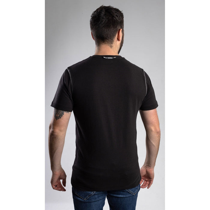 Helly Hansen Oxford T Shirt in Black  #colour_black