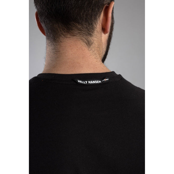 Helly Hansen Oxford T Shirt in Black  #colour_black