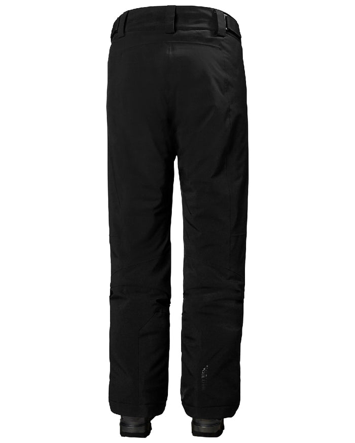 Black Coloured Helly Hansen Womens Alphelia 2.0 Insulated Ski Pants on white background #colour_black