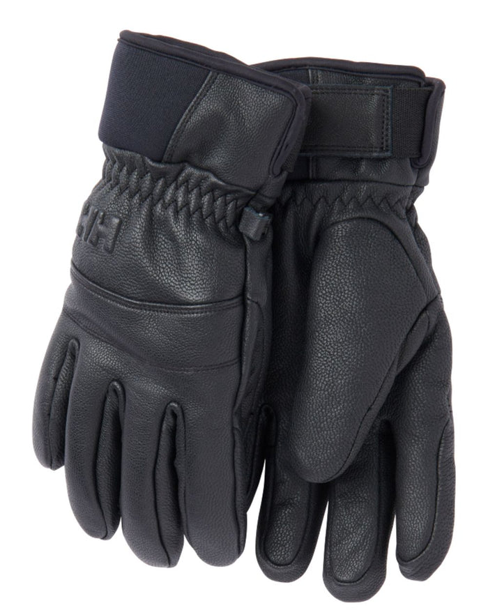 Black Coloured Helly Hansen Womens Alphelia Gloves on white background #colour_black