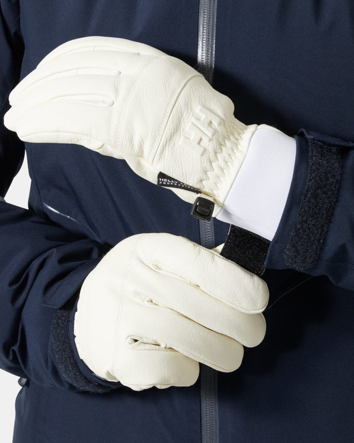 Snow Coloured Helly Hansen Womens Alphelia Gloves on white background #colour_snow